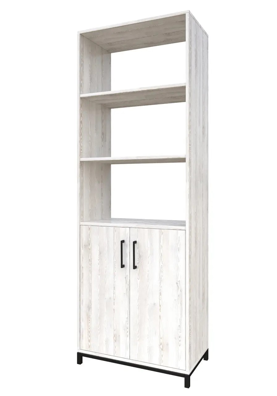 Шафа для документів напівзакрита ВЕСТ ВУД КОМПАНІ 2012 G-200-2b, 2-дверна, з полицями, ЛДСП, сосна лофт біла